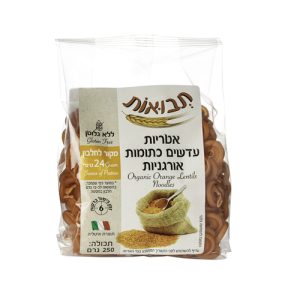 אטריות עדשים כתומות אורגני